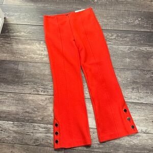 Ann Taylor red “the kick crop” pant NWT size 4